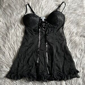 Seductive Wear By Cinema Exoile Slip Womens Size Medium Black Sheer Push Up